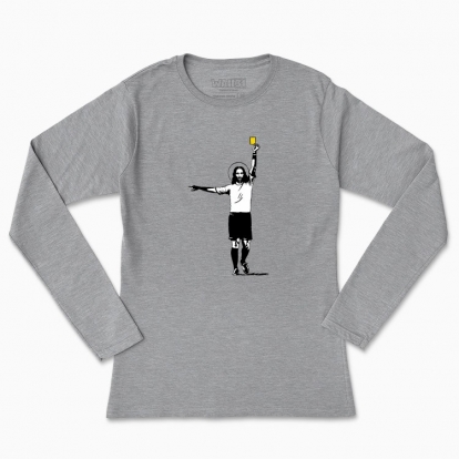 Women's long-sleeved t-shirt "Jesus referee"