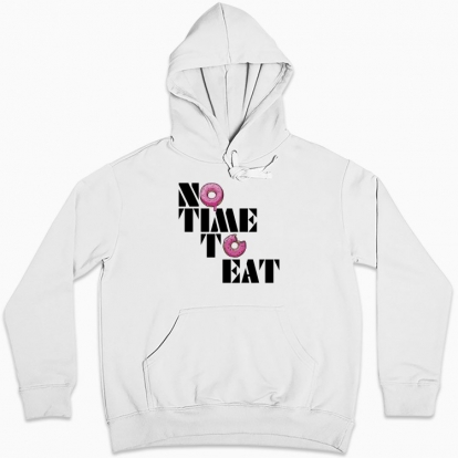 Women hoodie "NO TIME TO EAT"