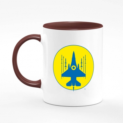 Printed mug "Trident - Falcon - 16. (Eco - bag and cup.)"