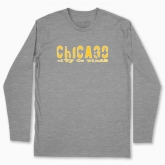 Men's long-sleeved t-shirt "chicago windy city"