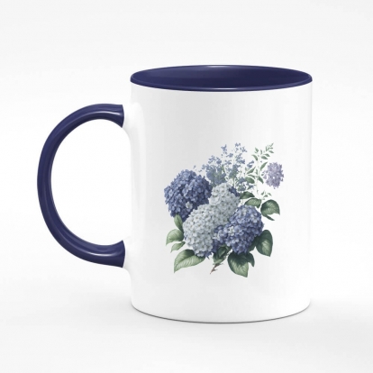 Printed mug "Flowers / Romantic lilac / Lilac bouquet"