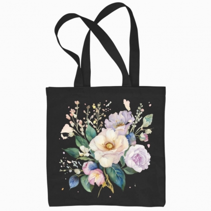 Eco bag "Apple blossom bouquet"
