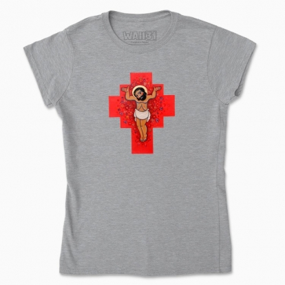 Women's t-shirt "Blooming cross"