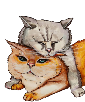 Постер "пара котиків"