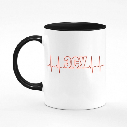 Printed mug "ZSU cardiogram"