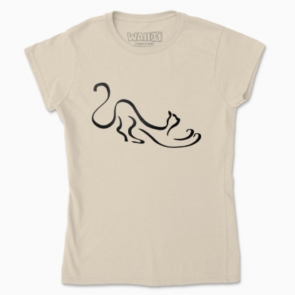 Women's t-shirt "Playful cat"