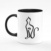 Чашка з принтом "Гордий кіт"