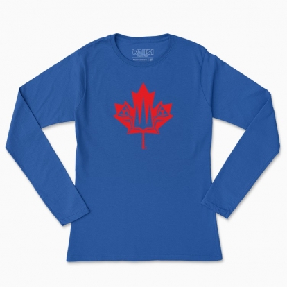 Women's long-sleeved t-shirt "Canada and Ukraine together forever."