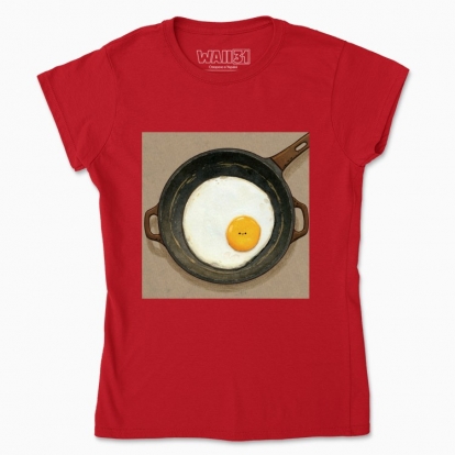Women's t-shirt "An egg in a pan"