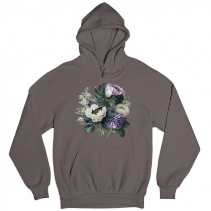 Man's hoodie "Tenderness bouquet"
