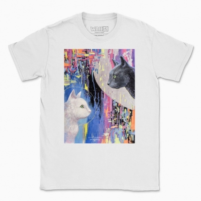 Men's t-shirt "Cats. Day and Night"