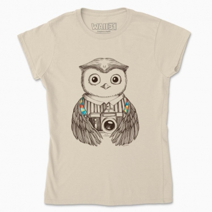Women's t-shirt "The Owl Photographer"