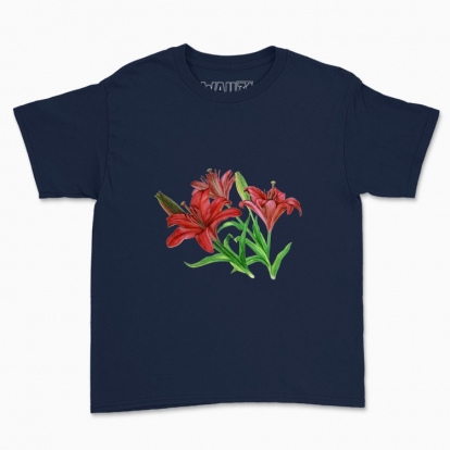 Children's t-shirt "Botany: Lily flowers"