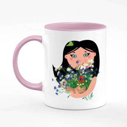 Printed mug "Bouquet"