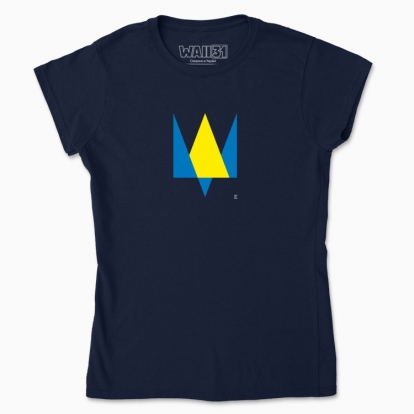 Women's t-shirt "Trident minimalism (dark background)"