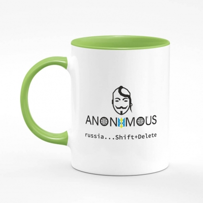 Чашка з принтом "Анонімус."