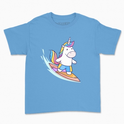 Children's t-shirt "Unicorn Surfer"