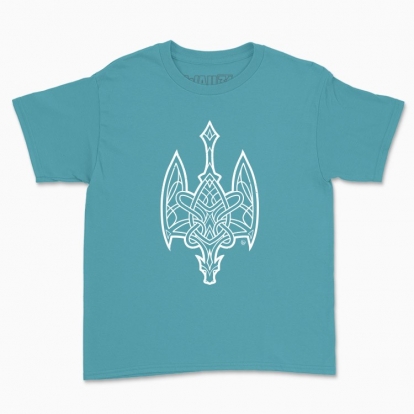 Дитяча футболка "Тризуб Білий Дракон"