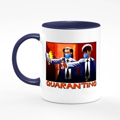 Чашка з принтом "Quarantino"