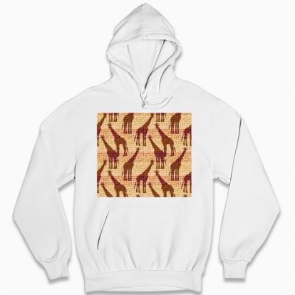 Man's hoodie "Giraffes."