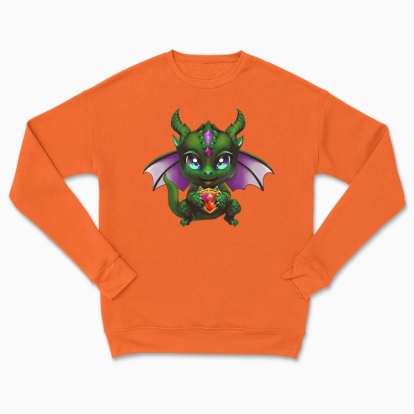 Сhildren's sweatshirt "a green dragon"