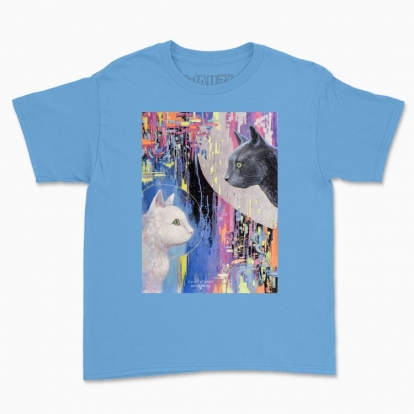 Children's t-shirt "Cats. Day and Night"