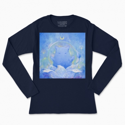Women's long-sleeved t-shirt "My floral silence"