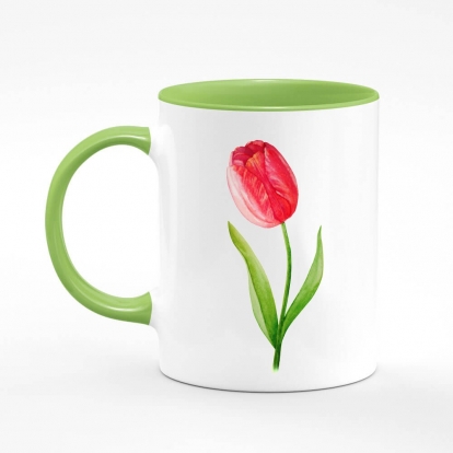 Чашка з принтом "Моя квіточка: тюльпан"