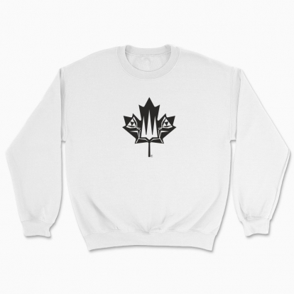 Unisex sweatshirt "Canada and Ukraine forever together. (black monochrome)"