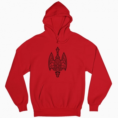 Man's hoodie "Dragon Trident"