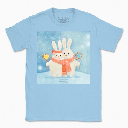 Men's t-shirt "Winter Bunnies"