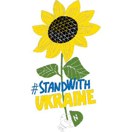 Stand with Ukraine! (light blue background)