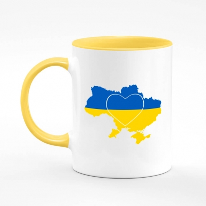 Чашка з принтом "Я люблю Україну"