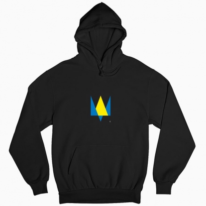 Man's hoodie "Trident minimalism (dark background)"