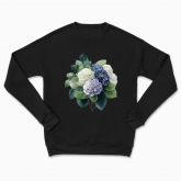 Сhildren's sweatshirt "Rustic bright blue hydrangea bouquet"