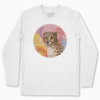 Men's long-sleeved t-shirt "Sunny Cheetah"