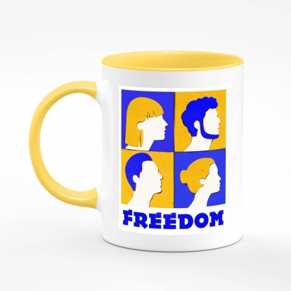 Printed mug "Freedom"
