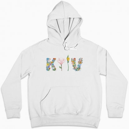 Women hoodie "Floral KYIV"
