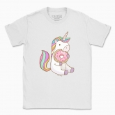 Men's t-shirt "Unicorn with Donut"