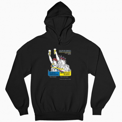 Man's hoodie "Liberty and Mother"