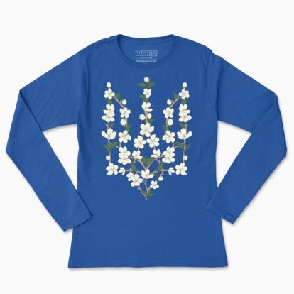 Women's long-sleeved t-shirt "Trydent made of flowers"