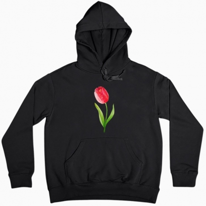 Women hoodie "My flower: tulip"