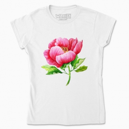 Women's t-shirt "My flower: peony"