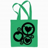 Eco bag "Gears with hearts"