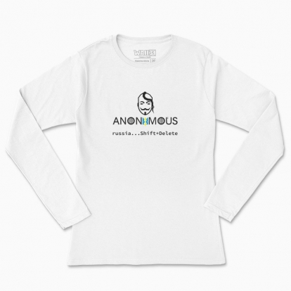 Women's long-sleeved t-shirt "Anonymous."