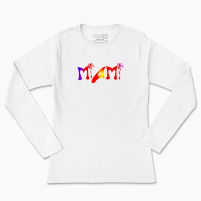 Women's long-sleeved t-shirt "Miami"