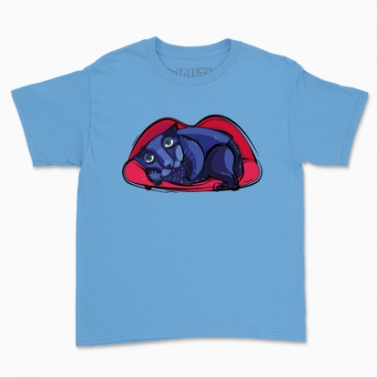 Children's t-shirt "Lazy cat"