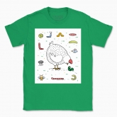 Men's t-shirt "Chicken and insects"