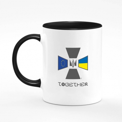 Printed mug "The European Union and Ukraine together! (bag and cup)"