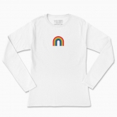 Women's long-sleeved t-shirt "LGBT rainbow"